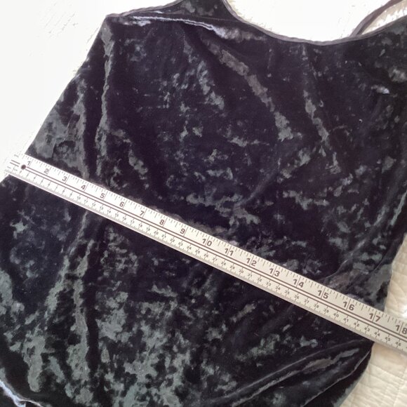 Victoria's Secret Velvet black slip dress Spaghetti Strap Slip Dress Size M/L - Picture 9 of 12